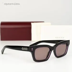 Gucci Women Sunglasses Black Violet Cat Eye GG1790S 003 NEW AUTHENTIC Gucci Gg1790s Black Female Cat-Eye Sunglasses | Eyewear Index main image 4